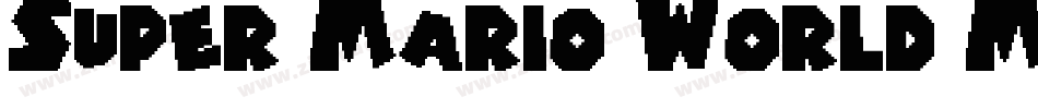 Super Mario World Mario字体转换